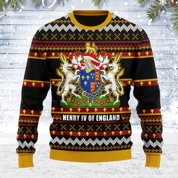 YMskins Ugly Christmas Sweater Coat Of Arms Henry VI 3D Apparel