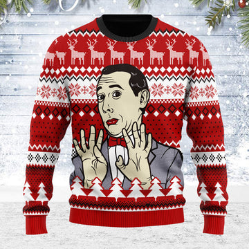 YMskins Ugly Christmas Sweater Pee Wee Herman 3D Apparel