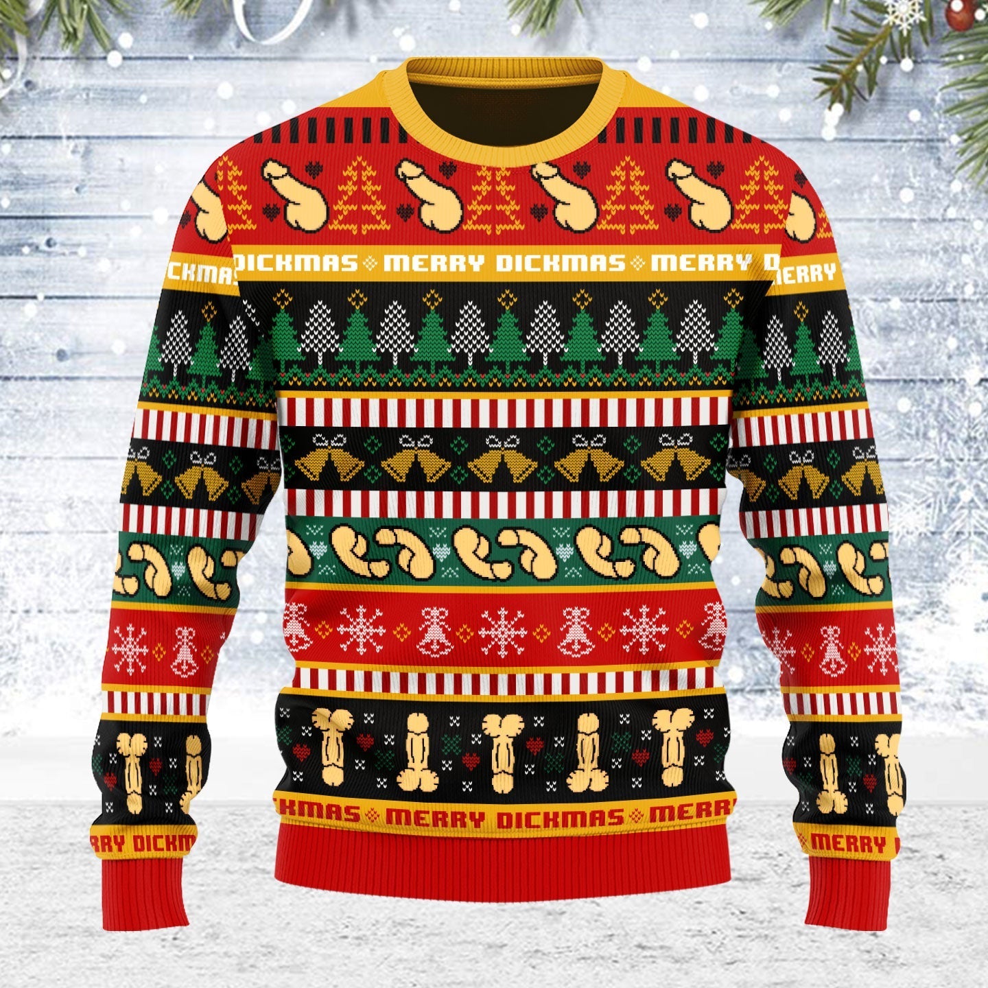 YMskins Ugly Christmas Sweater D**ck 3D Apparel