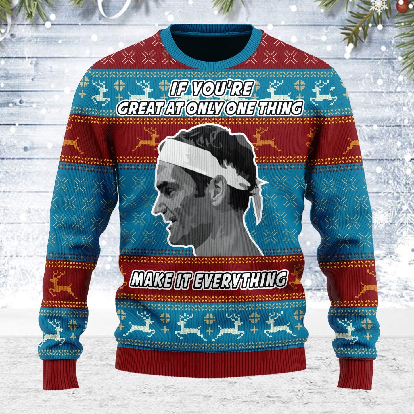 YMskins Ugly Christmas Sweater Make It Everything 3D Apparel