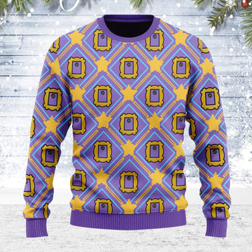 YMskins Ugly Christmas Sweater Friends' Monica's Door Eye Hole 3D Apparel