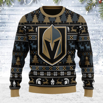 YMskins Ugly Christmas Sweater Spartan Army 3D Apparel
