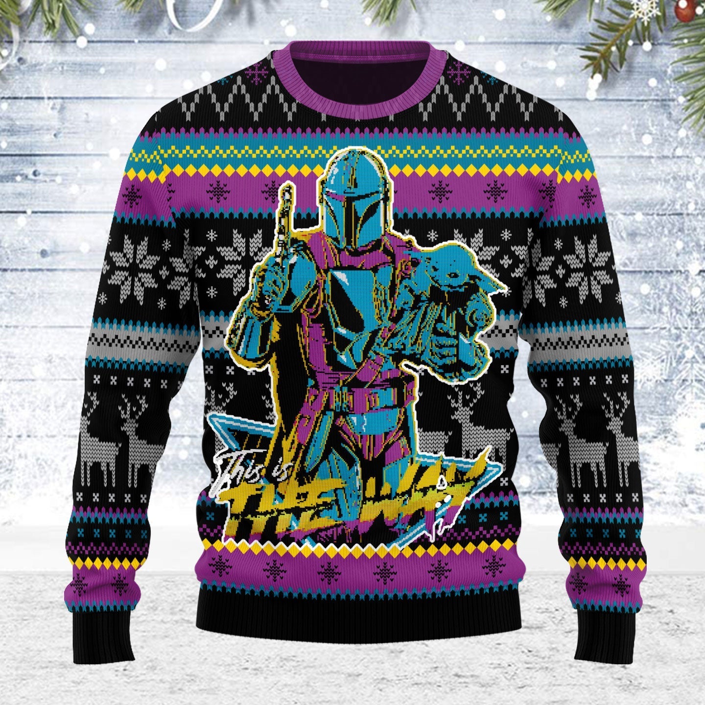 YMskins Ugly Christmas Sweater 80s The Way 3D Apparel