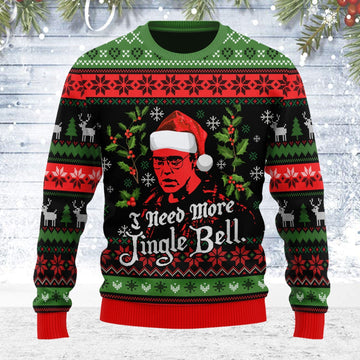 YMskins Ugly Christmas Sweater I Need More Jingle Bell 3D Apparel