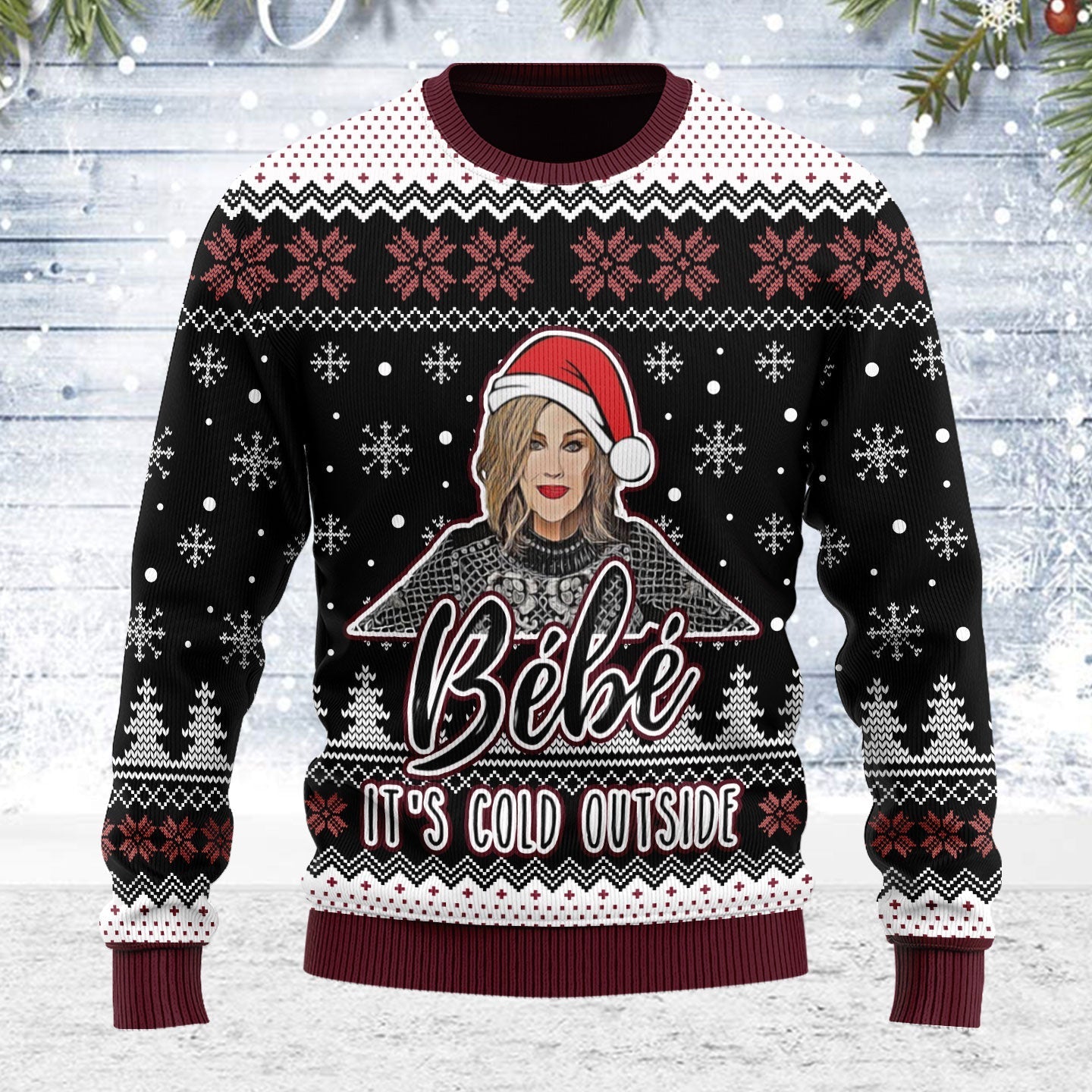YMskins Ugly Christmas Sweater Bébé It's Cold Outside 3D Apparel