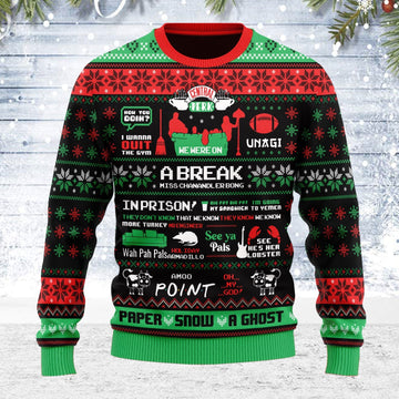 YMskins Ugly Christmas Sweater Friend 3D Apparel