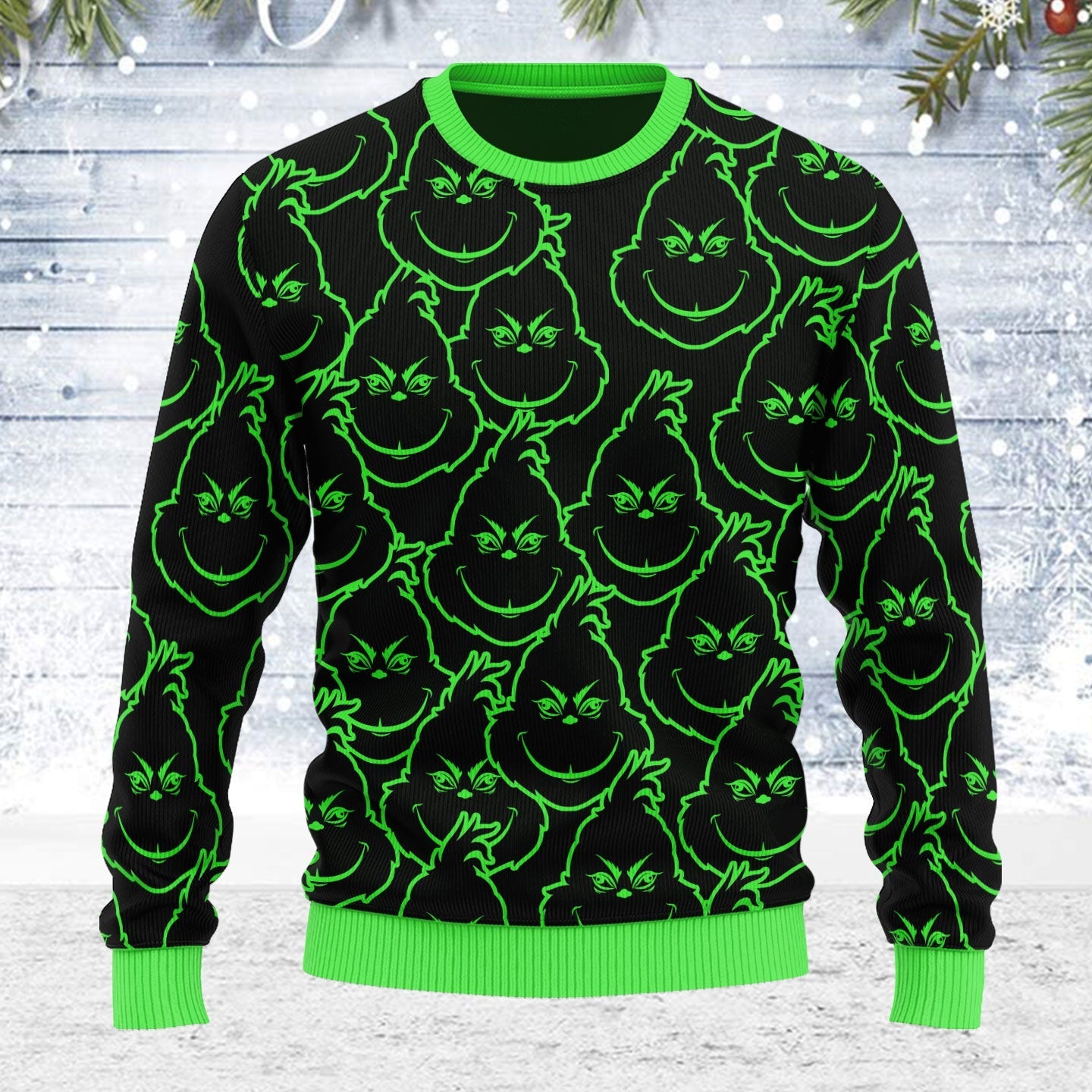 YMskins Ugly Christmas Sweater Six Feet People 3D Apparel