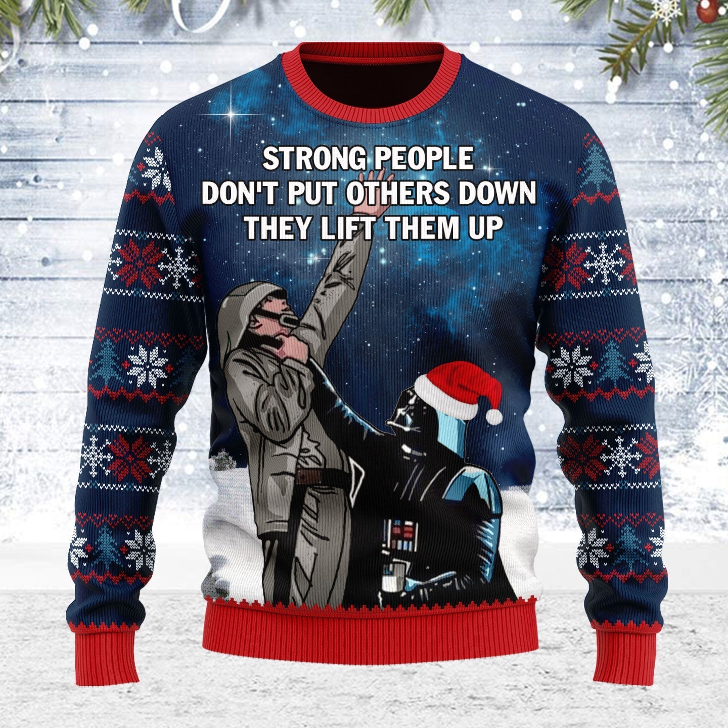 YMskins Ugly Christmas Sweater Strong People Don't Put Others Down 3D Apparel