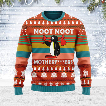 YMskins Ugly Christmas Sweater Noot Noot Motherf*kers 3D Apparel