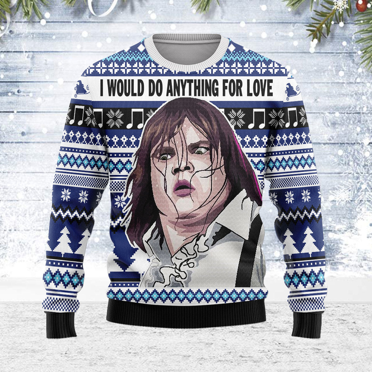 YMskins Ugly Christmas Sweater I Would Do Anything For Love 3D Apparel