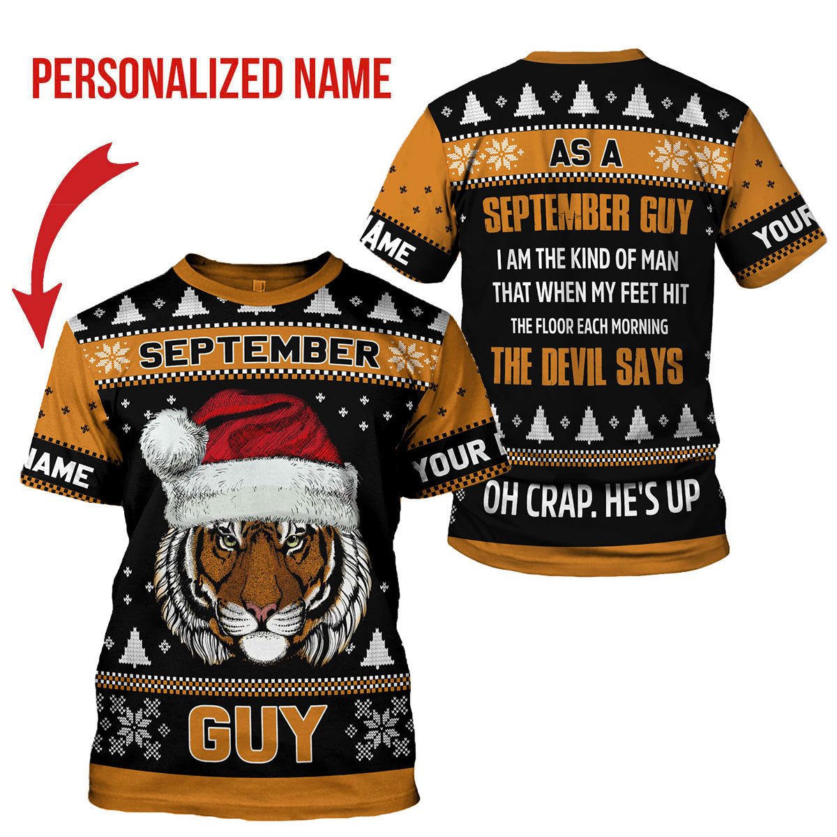 YMskins Personalized T-shirt September Guy All Over Printed