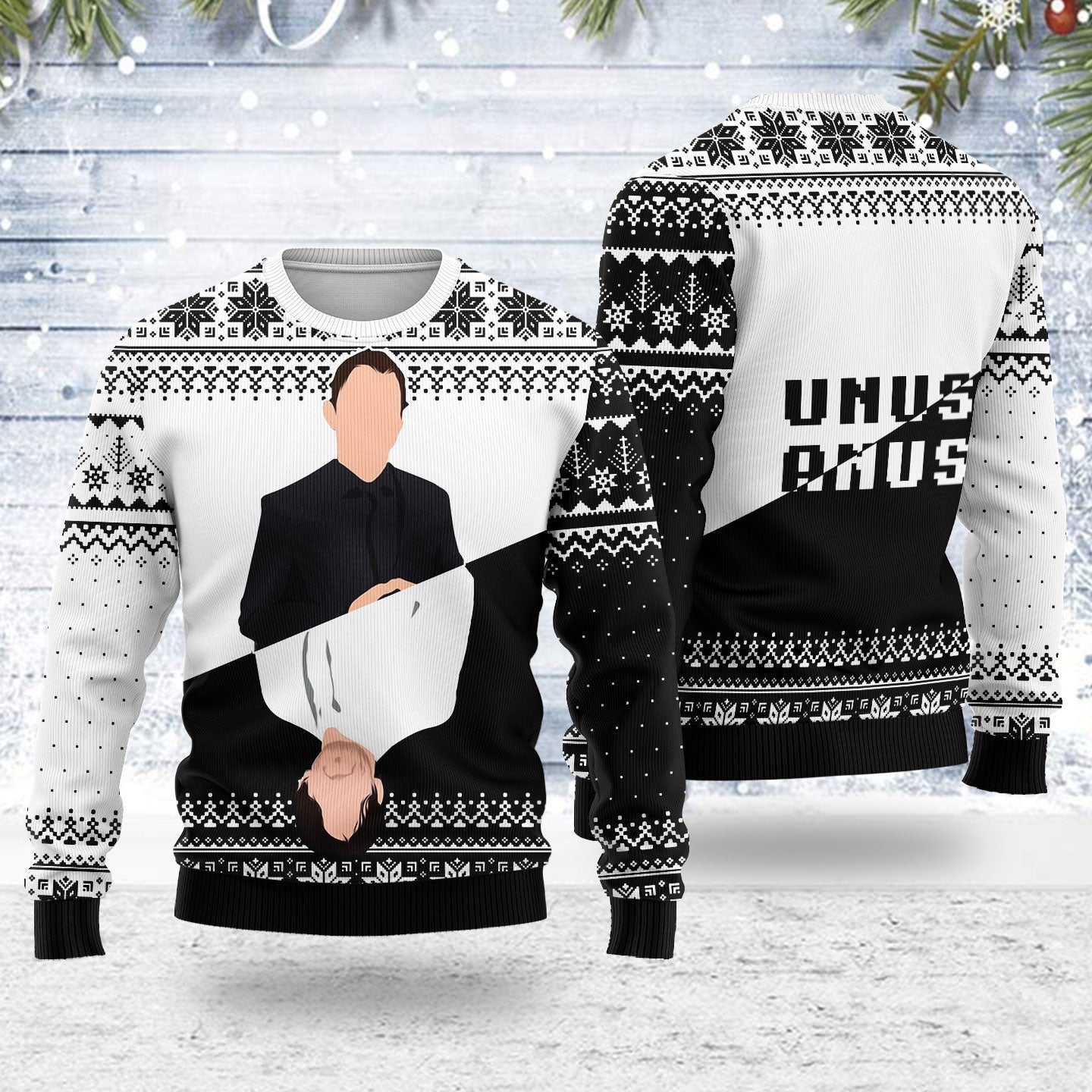 YMskins Ugly Christmas Sweater Unus Anus 3D Apparel