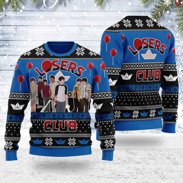 YMskins Ugly Christmas Sweater The Losers Club 3D Apparel