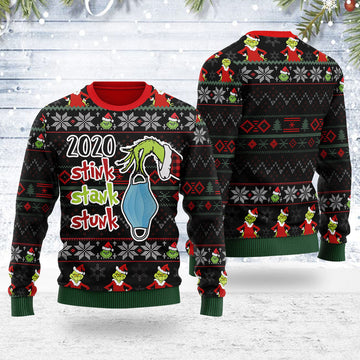 YMskins Ugly Christmas Sweater 2020 Stink Stank Stunk 3D Apparel