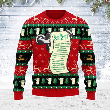 YMskins Ugly Christmas Sweater 2020 The Year To Remember 3D Apparel