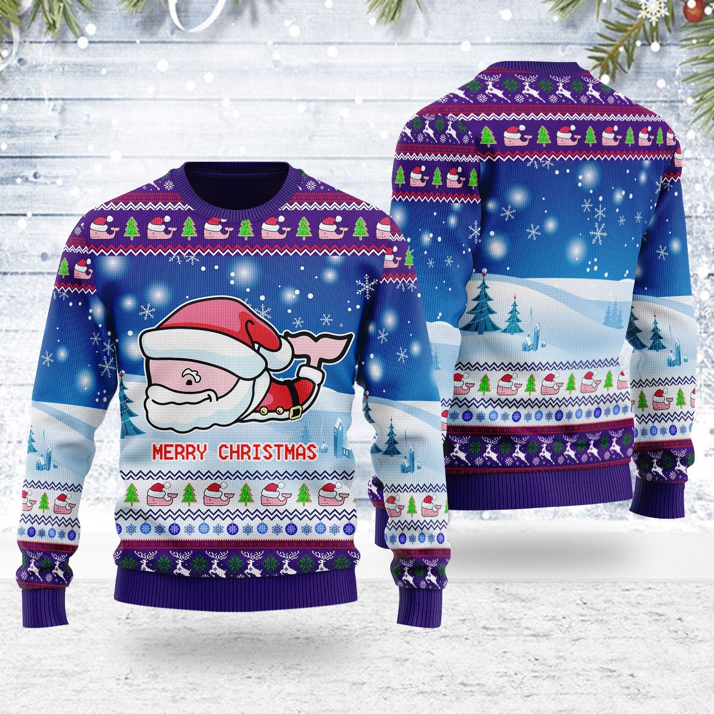YMskins Ugly Christmas Sweater Vineyard Vines 3D Apparel