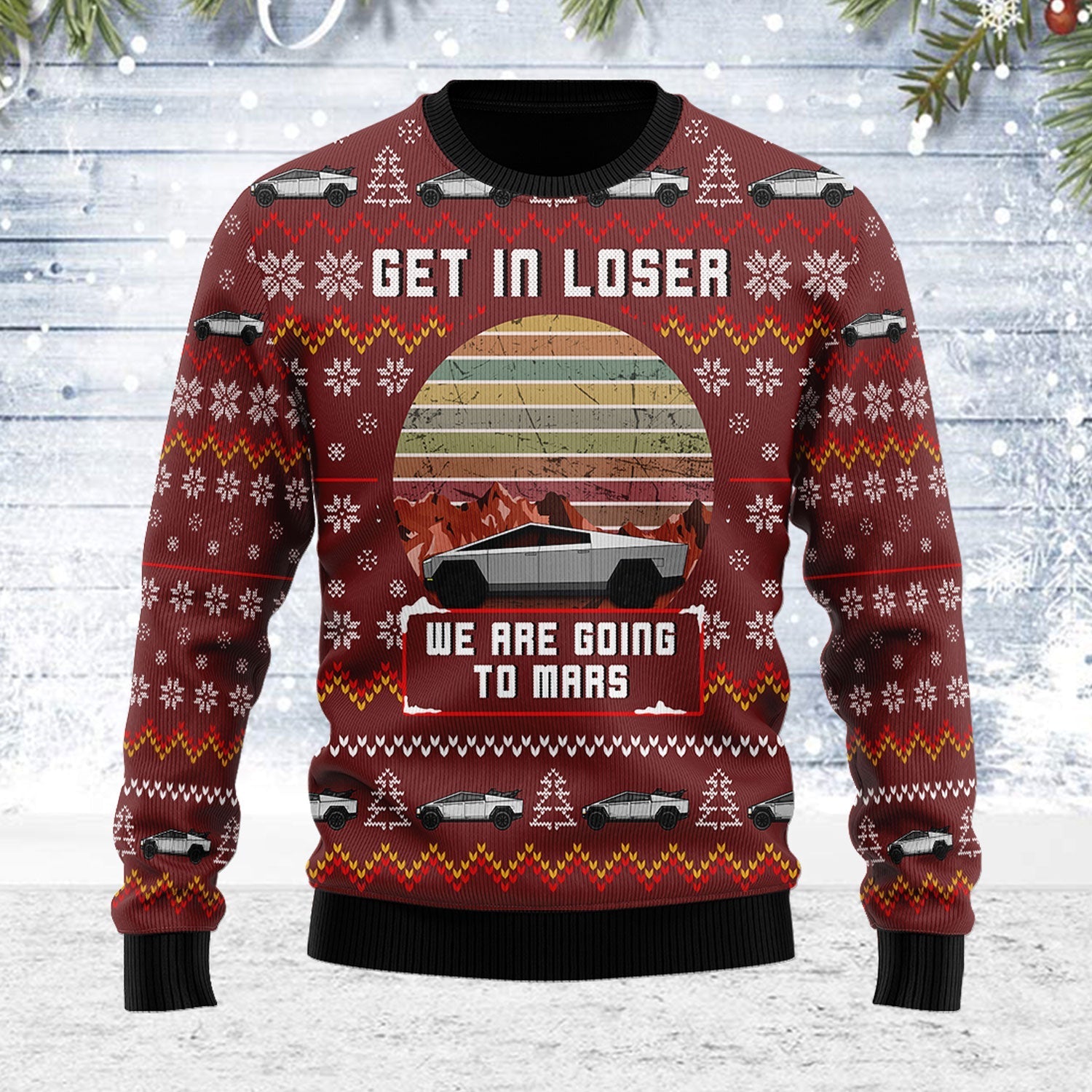 YMskins Ugly Christmas Sweater We Are Going To Mars 3D Apparel