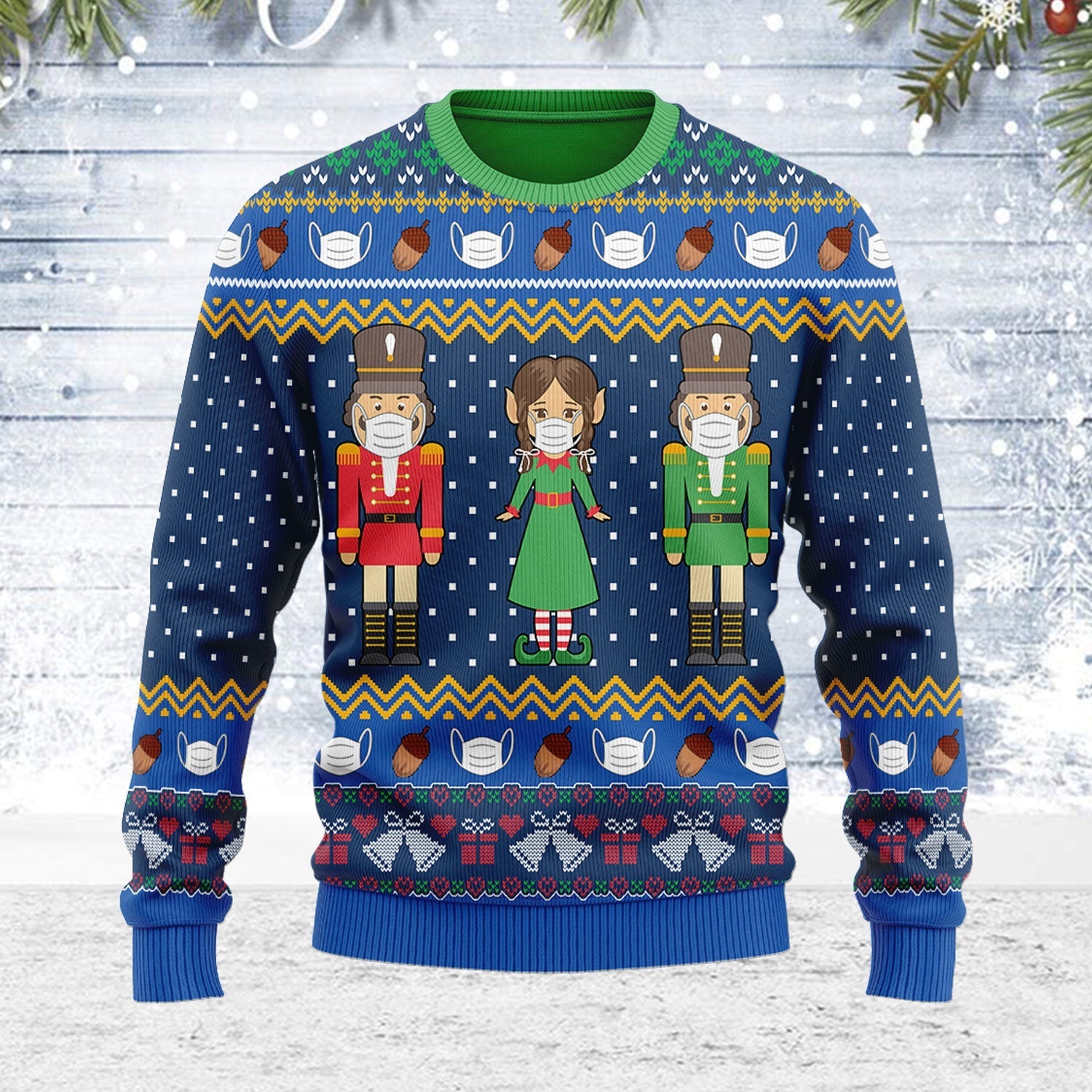 YMskins Ugly Christmas Sweater The Nutcracker 3D Apparel