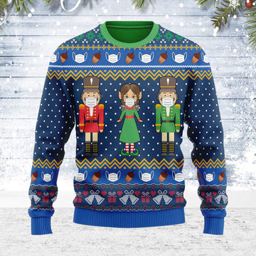 YMskins Ugly Christmas Sweater The Nutcracker 3D Apparel