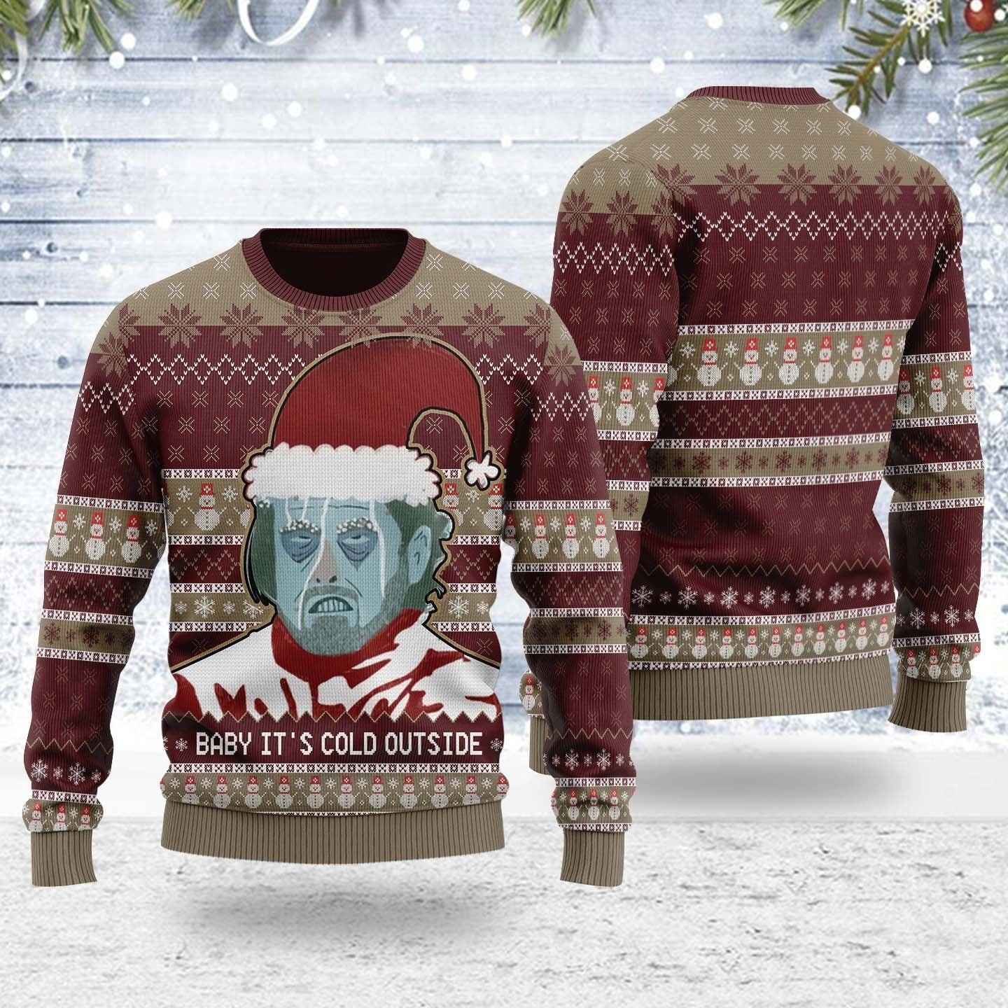 YMskins Ugly Christmas Sweater Baby It's Cold Outside 3D Apparel