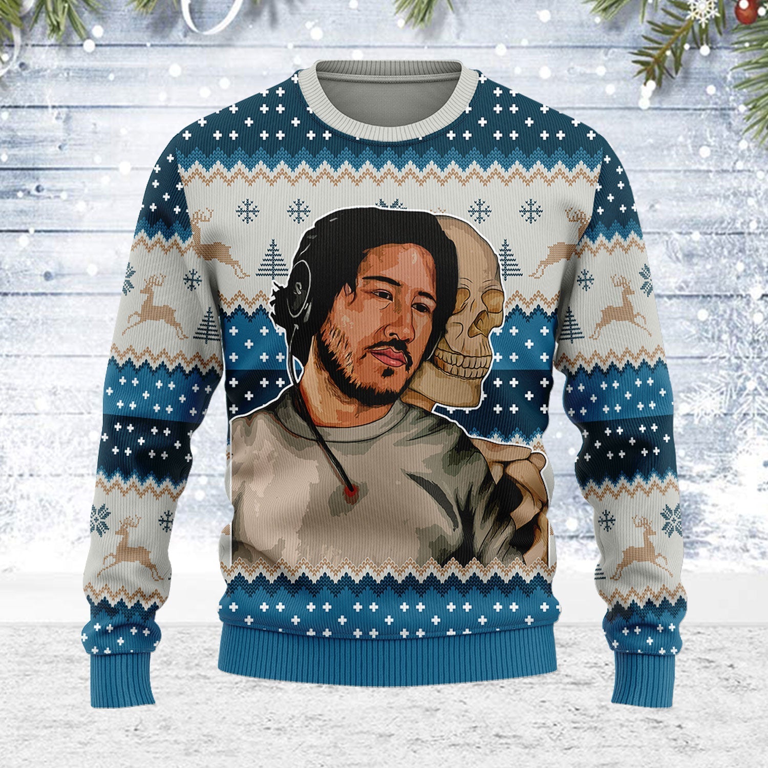 YMskins Ugly Christmas Sweater The Way I See Myself In You 3D Apparel