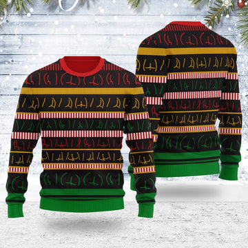 YMskins Ugly Christmas Sweater Butts Wall 3D Apparel