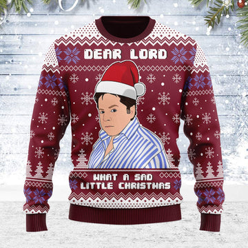 YMskins Ugly Christmas Sweater What A Sad Little Christmas 3D Apparel