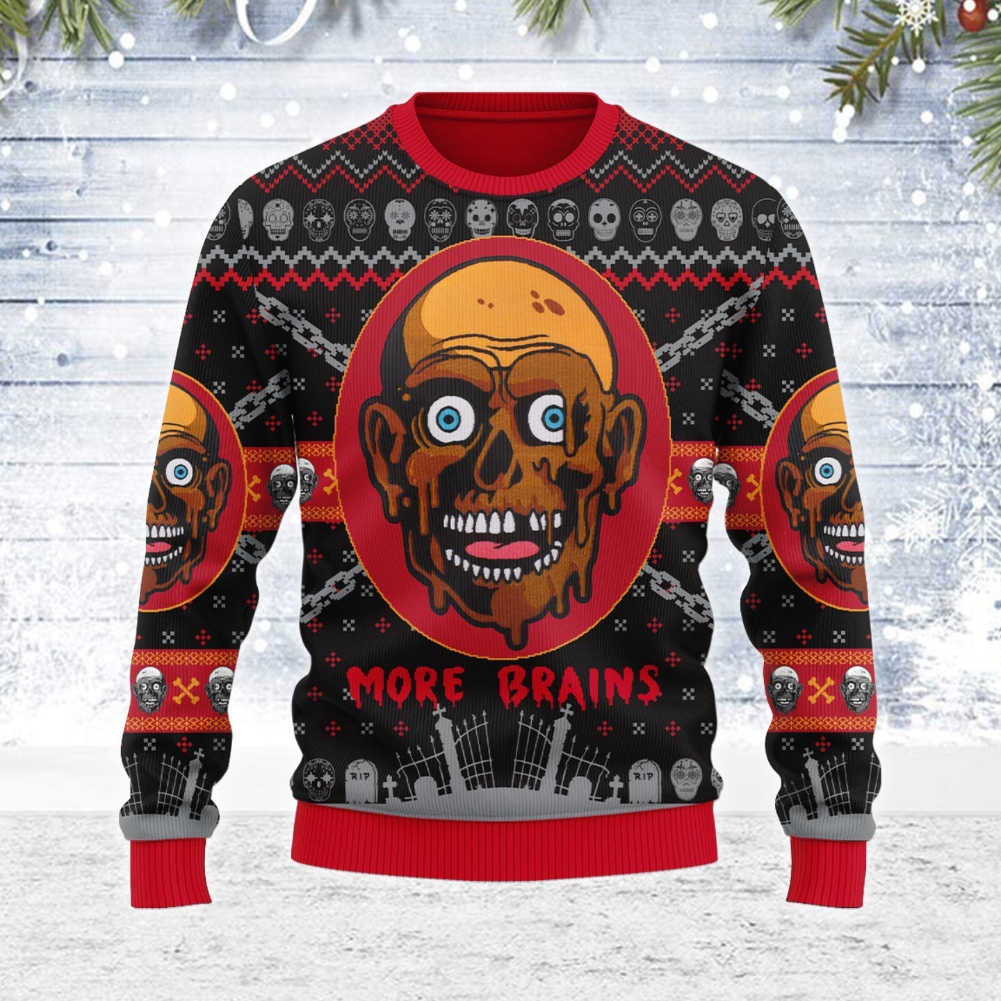 YMskins Ugly Christmas Sweater The Return Of The Living Dead 3D Apparel