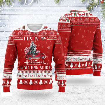 YMskins Ugly Christmas Sweater This Is My Hallmark Movie 3D Apparel