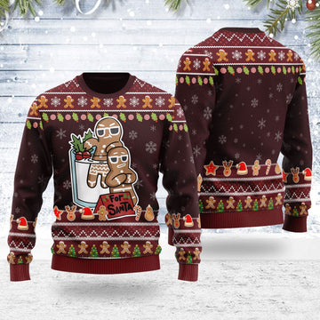 YMskins Ugly Christmas Sweater Gingerbread For Santa 3D Apparel