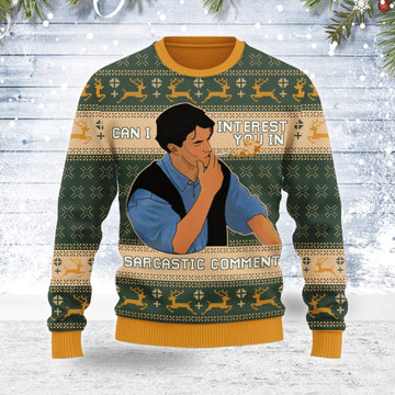 YMskins Ugly Christmas Sweater Can I Interest You In A Sarcastic Comment 3D Apparel