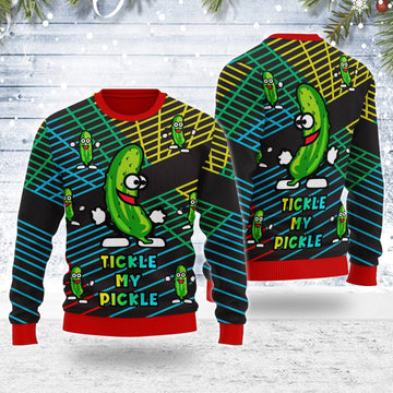 YMskins Ugly Christmas Sweater Tickle My Pickle 3D Apparel