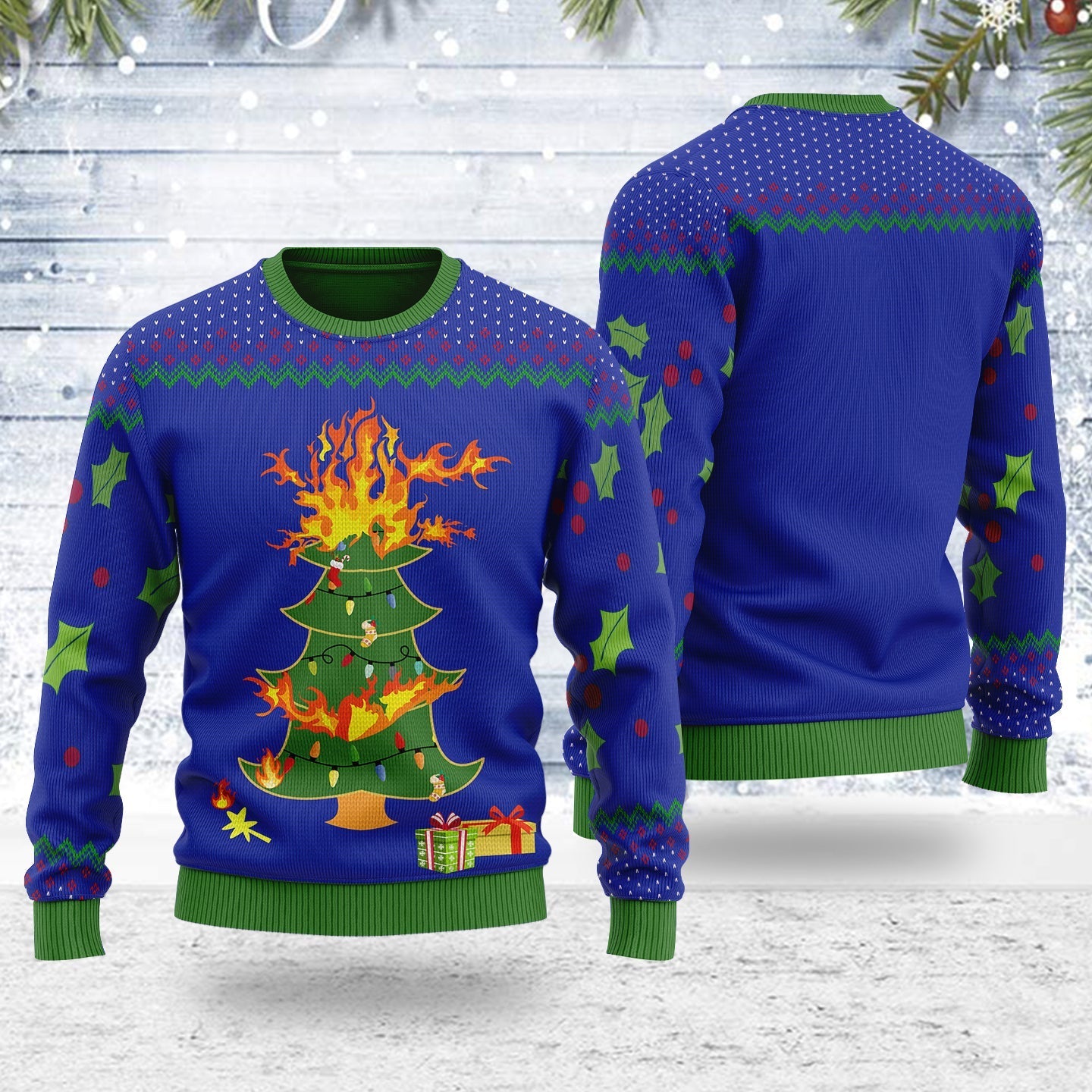 YMskins Ugly Christmas Sweater On The Kelly Clarkson Show 3D Apparel