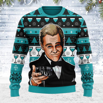 YMskins Ugly Christmas Sweater  Leo Wine Glass Meme 3D Apparel