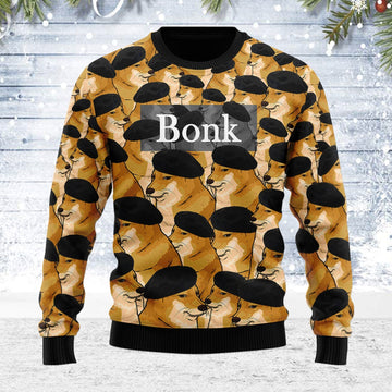 YMskins Ugly Christmas Sweater Cheems Ponk Meme 3D Apparel