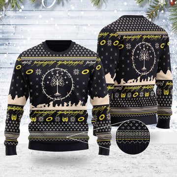 YMskins Ugly Christmas Sweater  Lord Of The Rings 3D Apparel