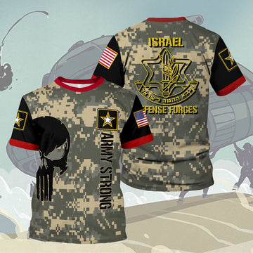 YMskins T-shirt US Army Israel Defense Forces 3D Apparel