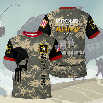 YMskins T-shirt US Army Proud Army Brother 3D Apparel