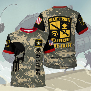 YMskins T-shirt US Army Leadership Excellence Army Rotc 3D Apparel