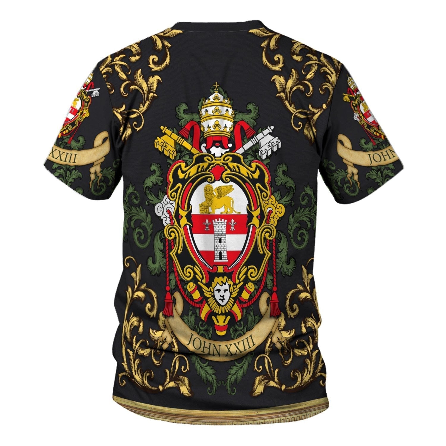 YMskins Unisex Tops Pullover Sweatshirt John XXIII Coat Of Arms 3D Apparel