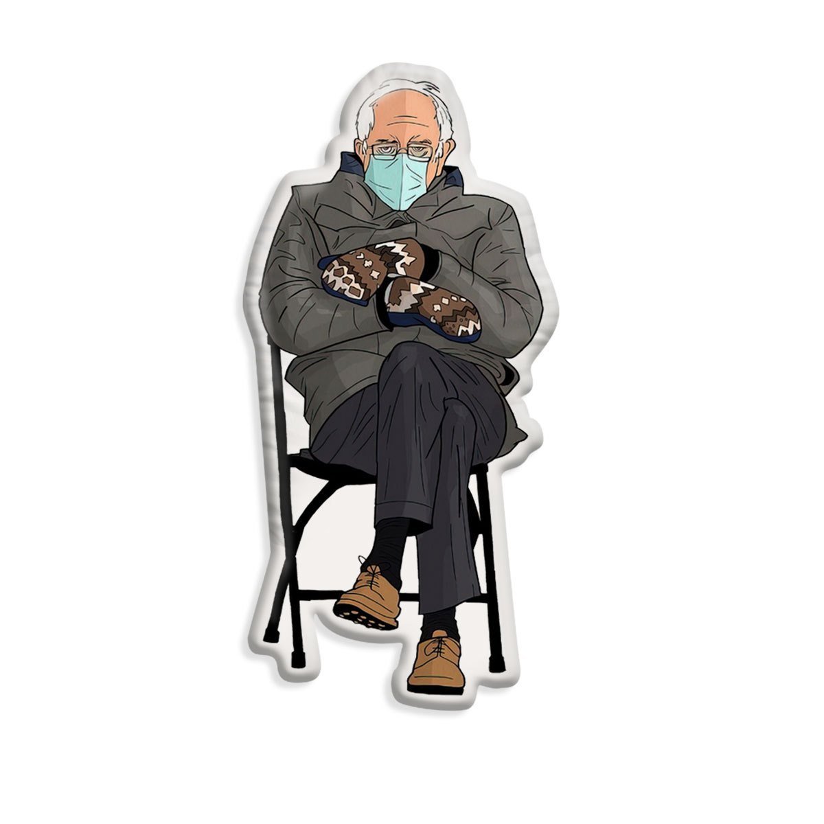 Bernie Meme Stuffed Pillow