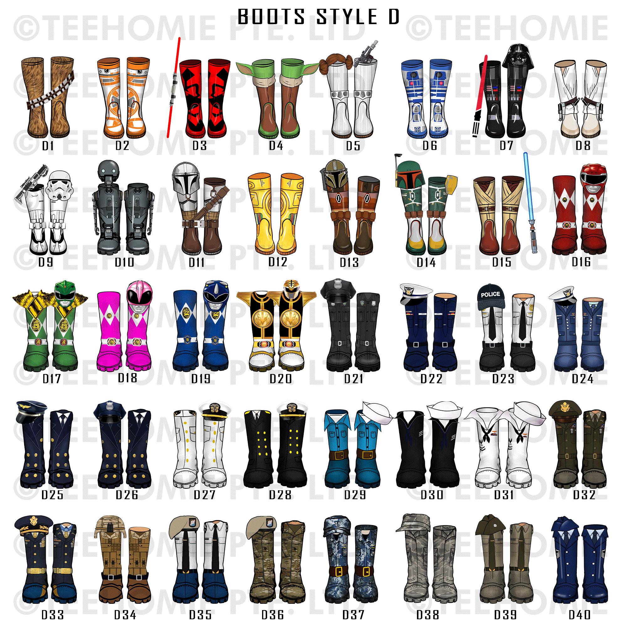 Customized Canvas Poster Wall Art Movie Boot Styles Family Trees Gift