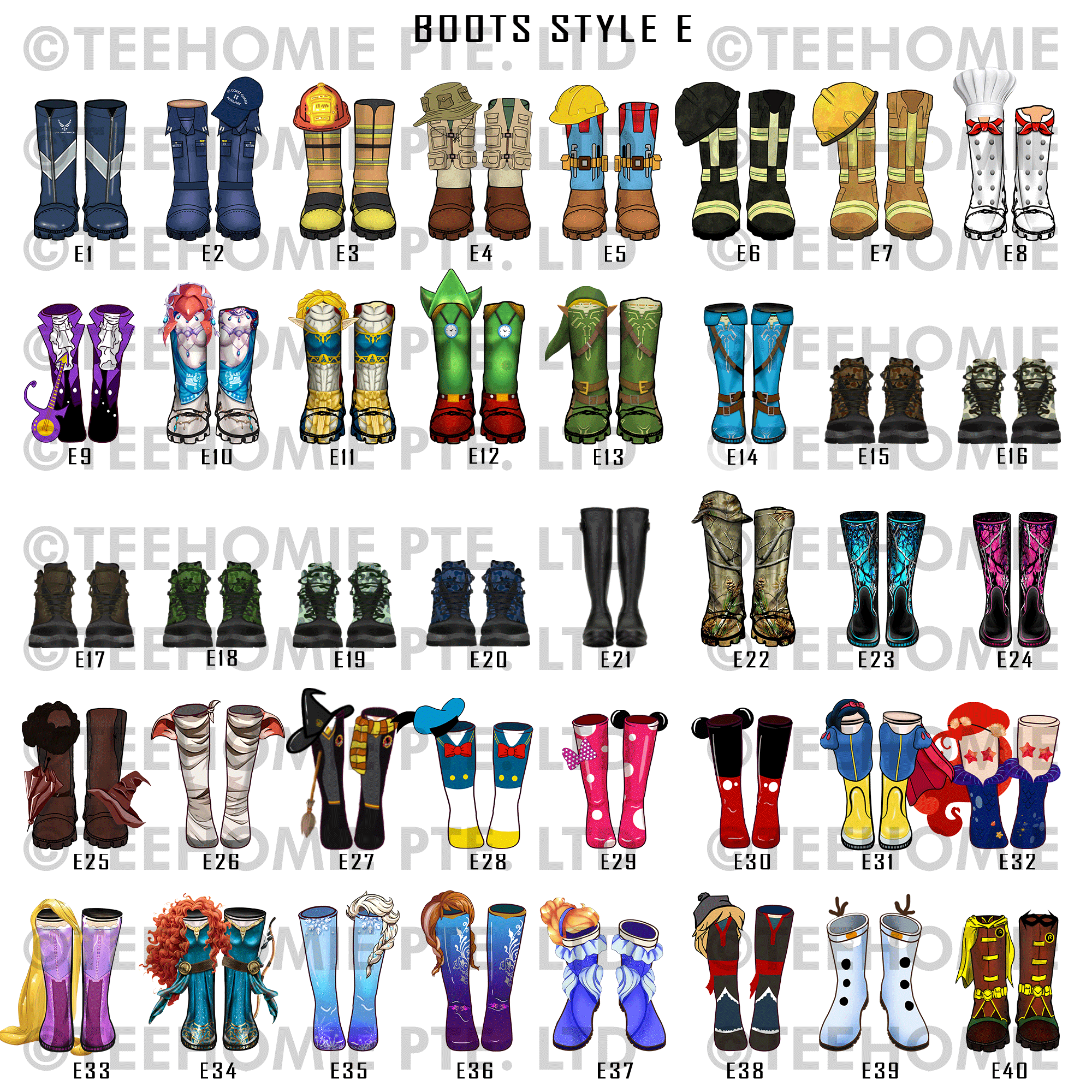 Customized Canvas Poster Wall Art Movie Boot Styles Family Trees Gift
