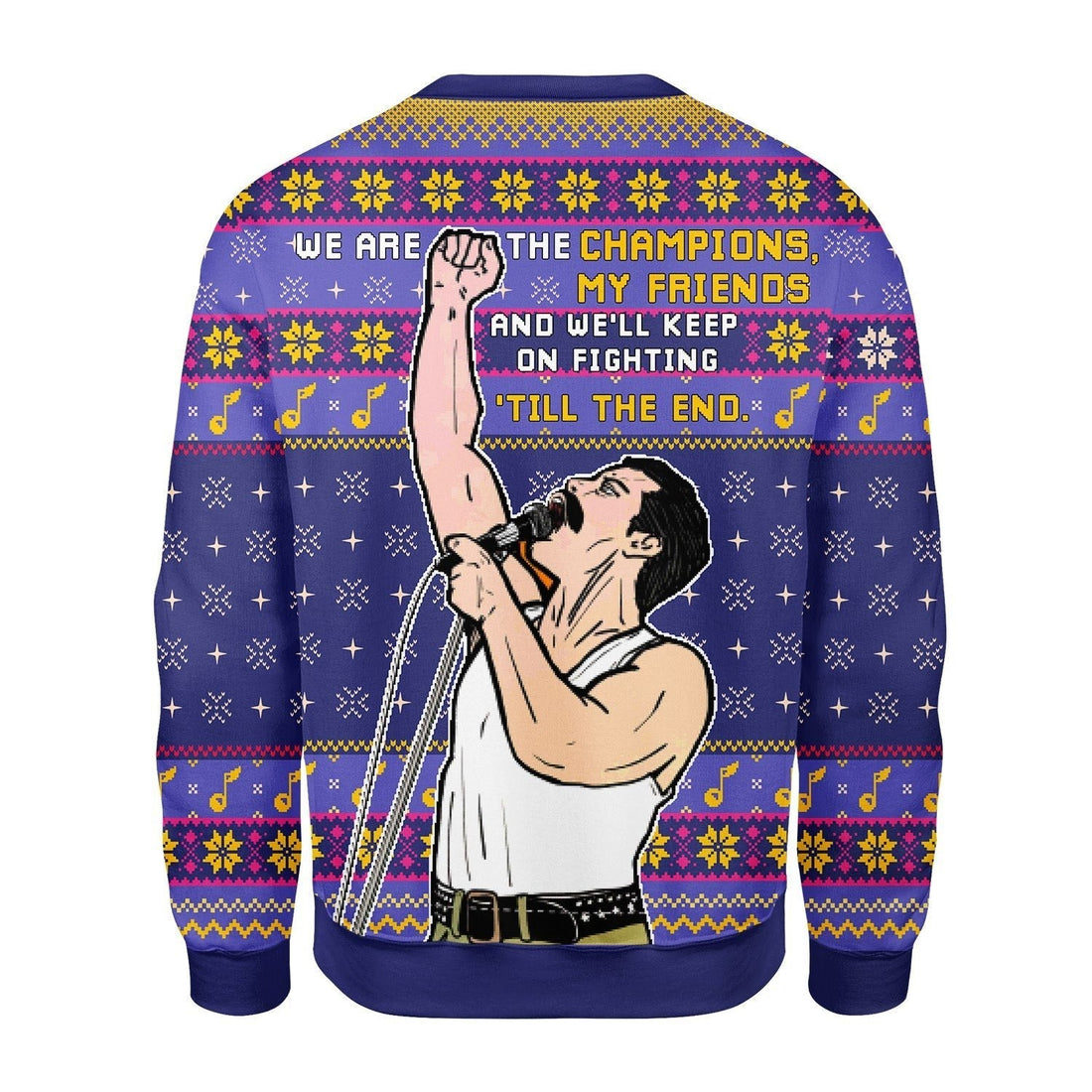 Gearhomies Christmas Unisex Sweater We Are The Champions 3D Apparel