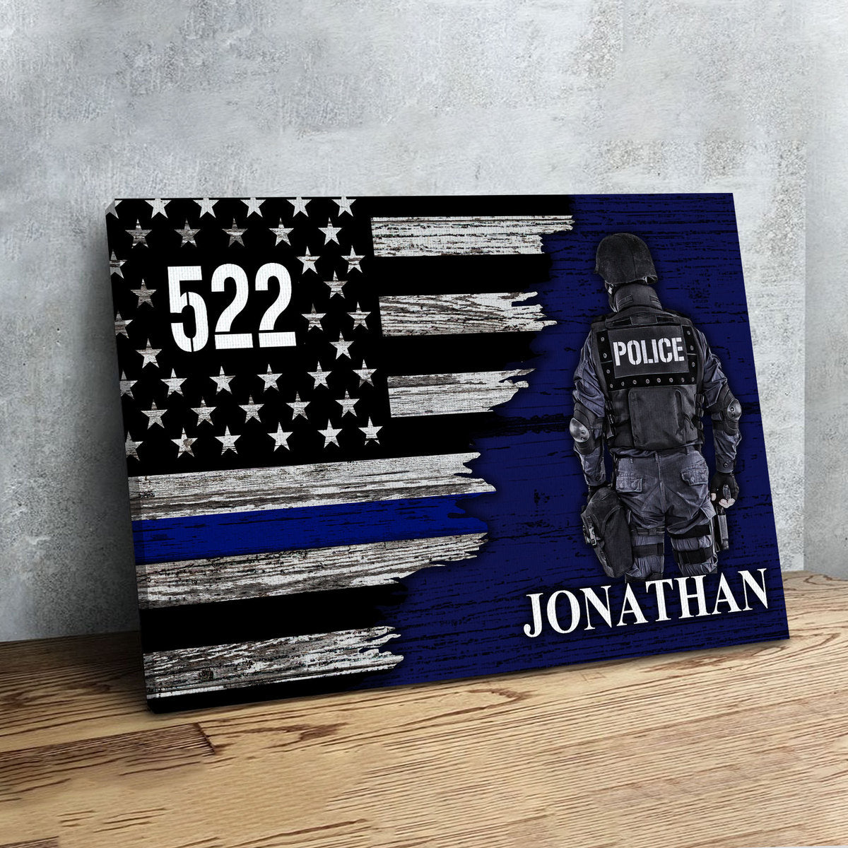 YMskins Custom Name Badge Number Police Officer Digital File/ Poster/ Canvas