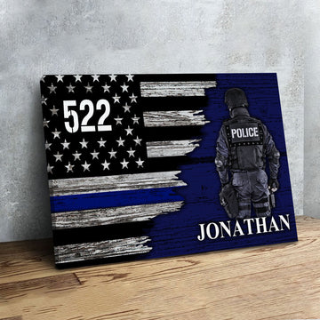 YMskins Custom Name Badge Number Police Officer Digital File/ Poster/ Canvas