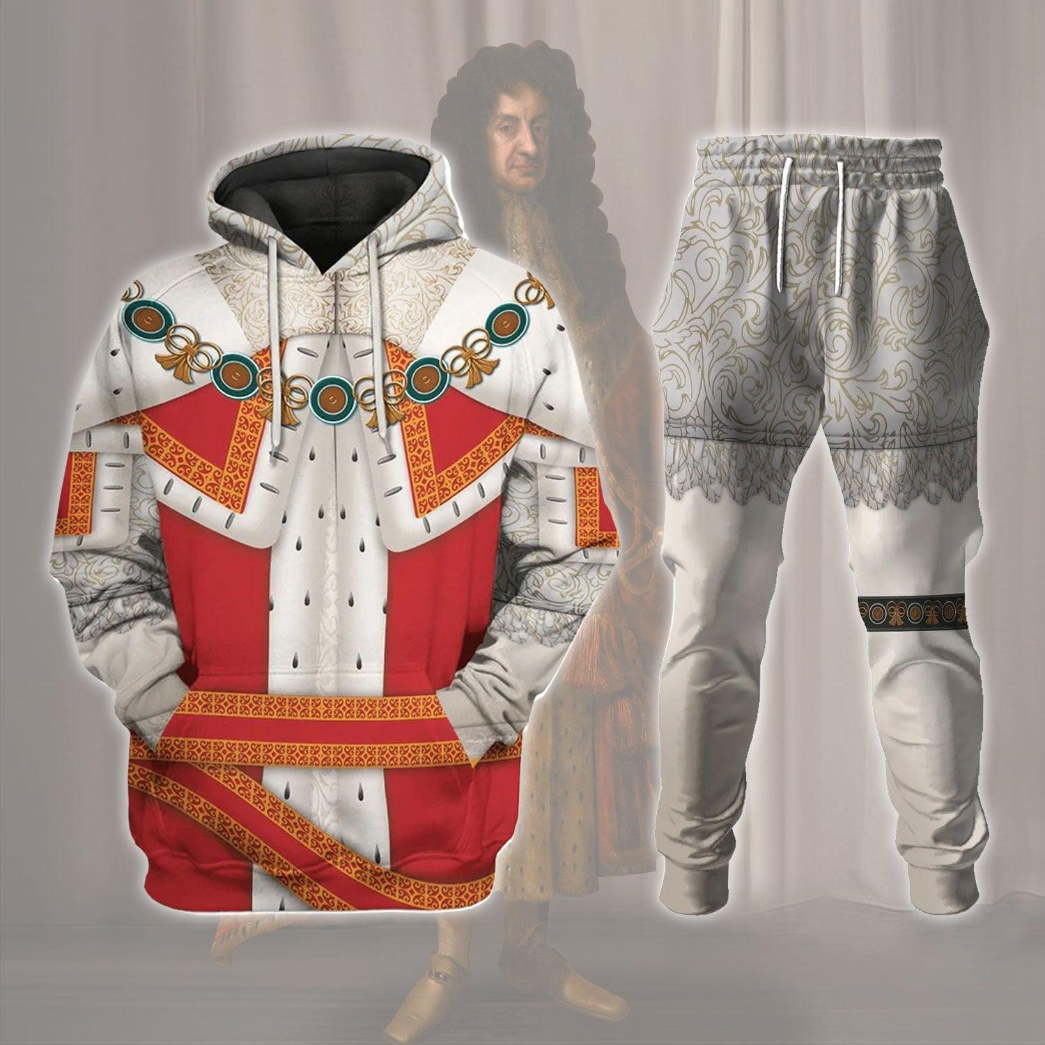  CustomsPig Charles II King of England Costume Hoodie Sweatshirt T-Shirt Tracksuit -  CustomsPig.com