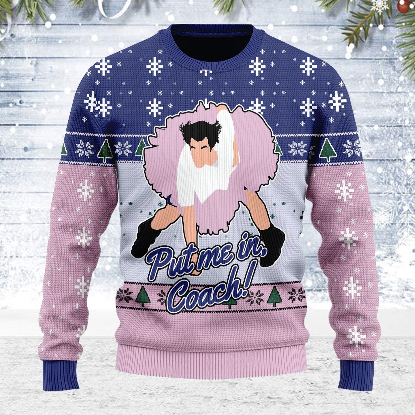 YMskins Ugly Christmas Sweater Put Me In Coach 3D Apparel