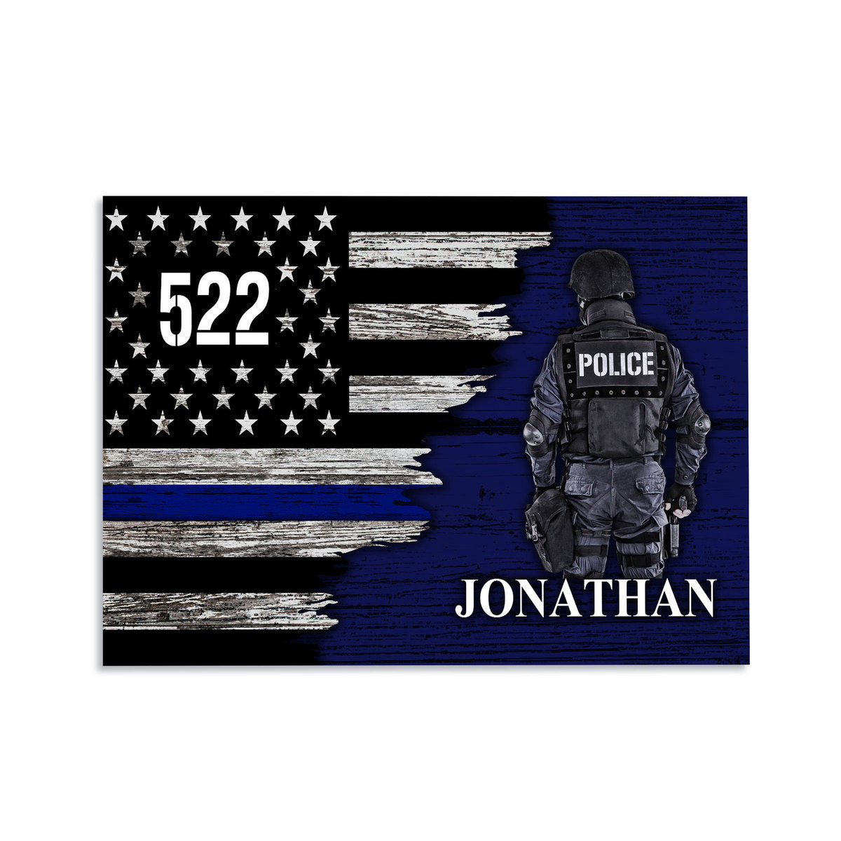 YMskins Custom Name Badge Number Police Officer Digital File/ Poster/ Canvas