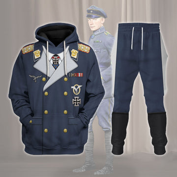 YMskins Ernst Udet German Pilot WWI WWII Costume Hoodie Sweatshirt T-Shirt Tracksuit